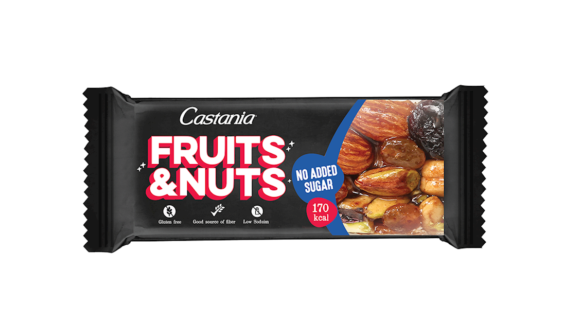 Fruits & Nuts Bar from Castania Nuts Delicious mix of allnatural